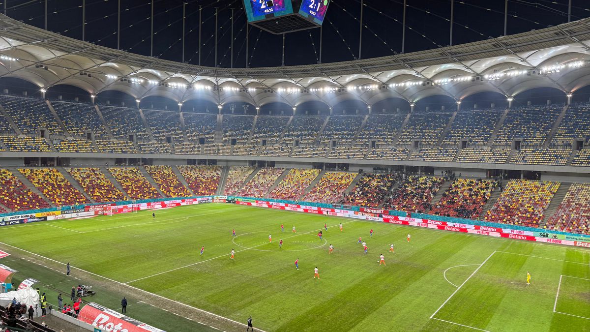 FCSB, părăsită de fani! Cu șanse infime la play-off, roș-albaștrii au înregistrat cea mai slabă asistență din acest sezon