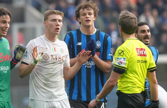 Napoli a luat foc după eșecul cu Atalanta: „Trebuie să luptăm și împotriva arbitrilor” » Conte a refuzat să participe la conferință