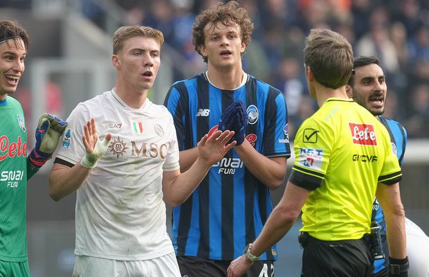 Napoli a luat foc după eșecul cu Atalanta: „Trebuie să luptăm și împotriva arbitrilor” » Conte a refuzat să participe la conferință