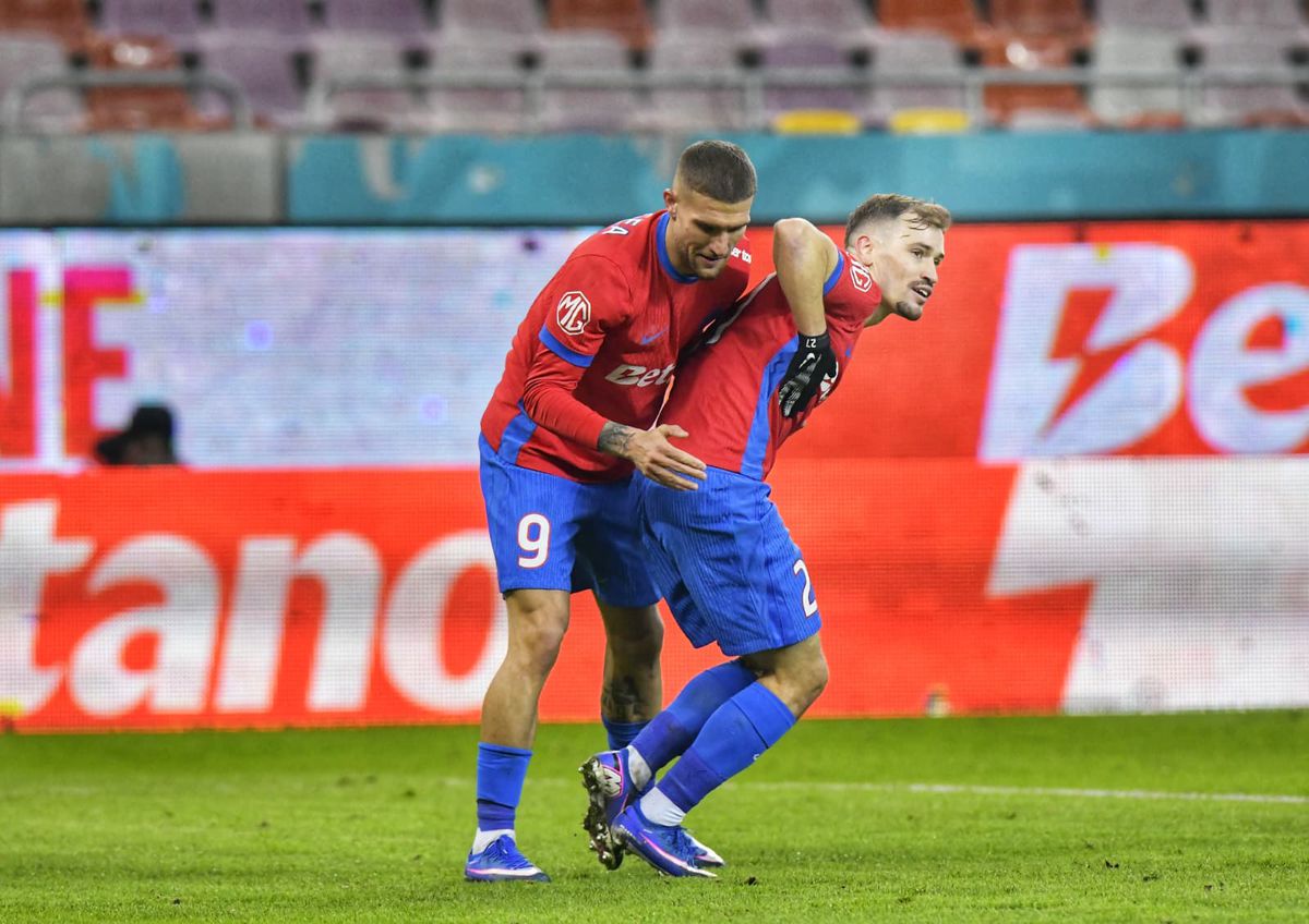 Darius Olaru a pasat perfect, David Miculescu s-a distrat cu portarul de la Metaloglobus » Cum s-a marcat golul care a adus liniștea pentru FCSB