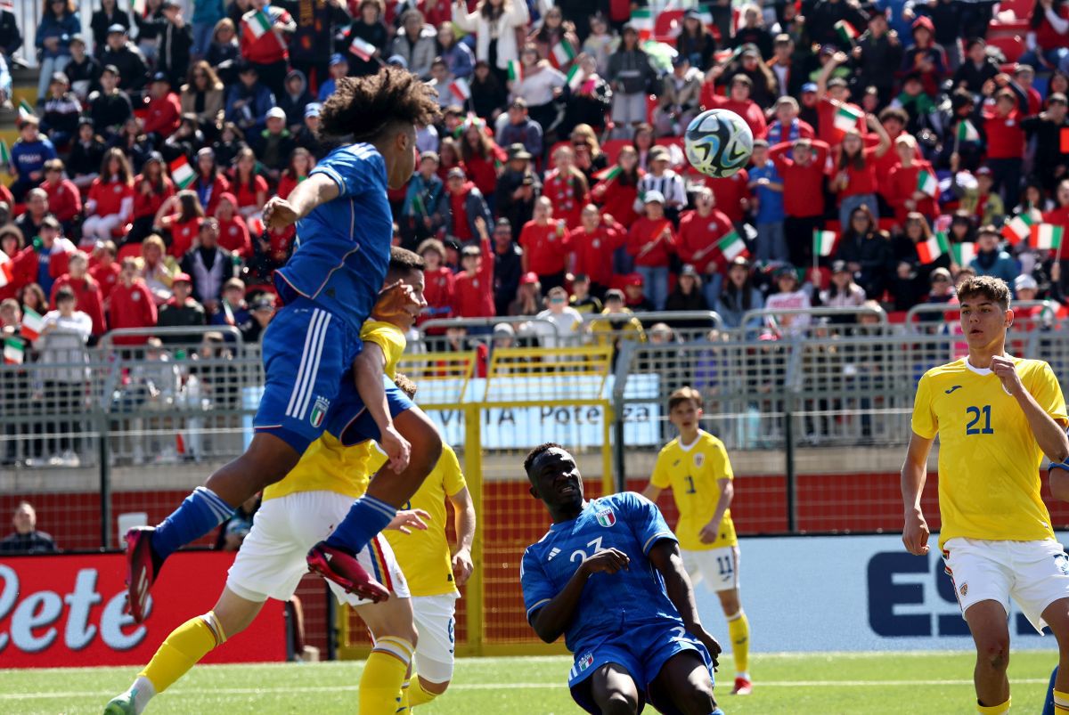 Naționala U18 a României, învinsă clar de Italia, într-un meci amical disputat în „Cizmă”