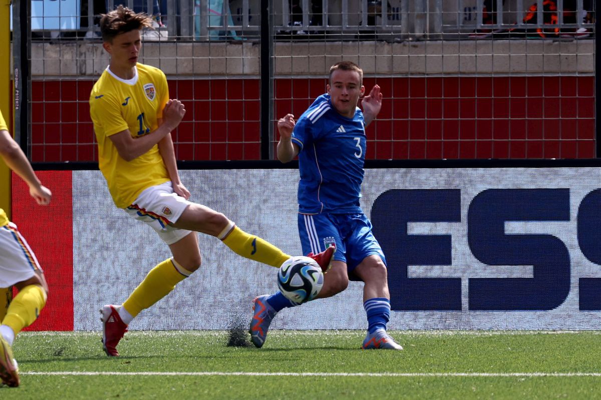 Naționala U18 a României, învinsă clar de Italia, într-un meci amical disputat în „Cizmă”
