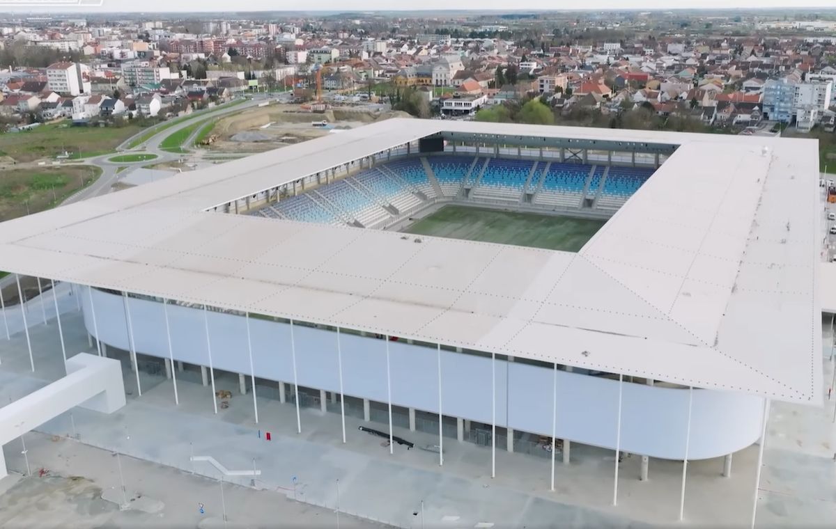 Guvernul maghiar a mai ridicat un stadion de 5 stele în afara țării » Imagini spectaculoase cu proiectul de 65 de milioane de euro