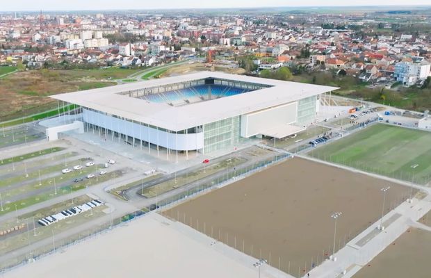 Guvernul maghiar a mai ridicat un stadion de 5 stele în afara țării » Imagini spectaculoase cu proiectul de 65 de milioane de euro