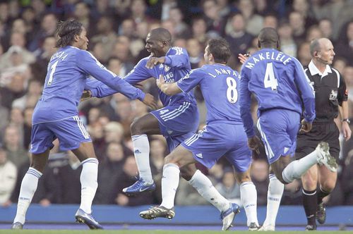Geremi, între Drogba și Lampard, în perioada de la Chelsea // foto: Guliver/gettyimages
