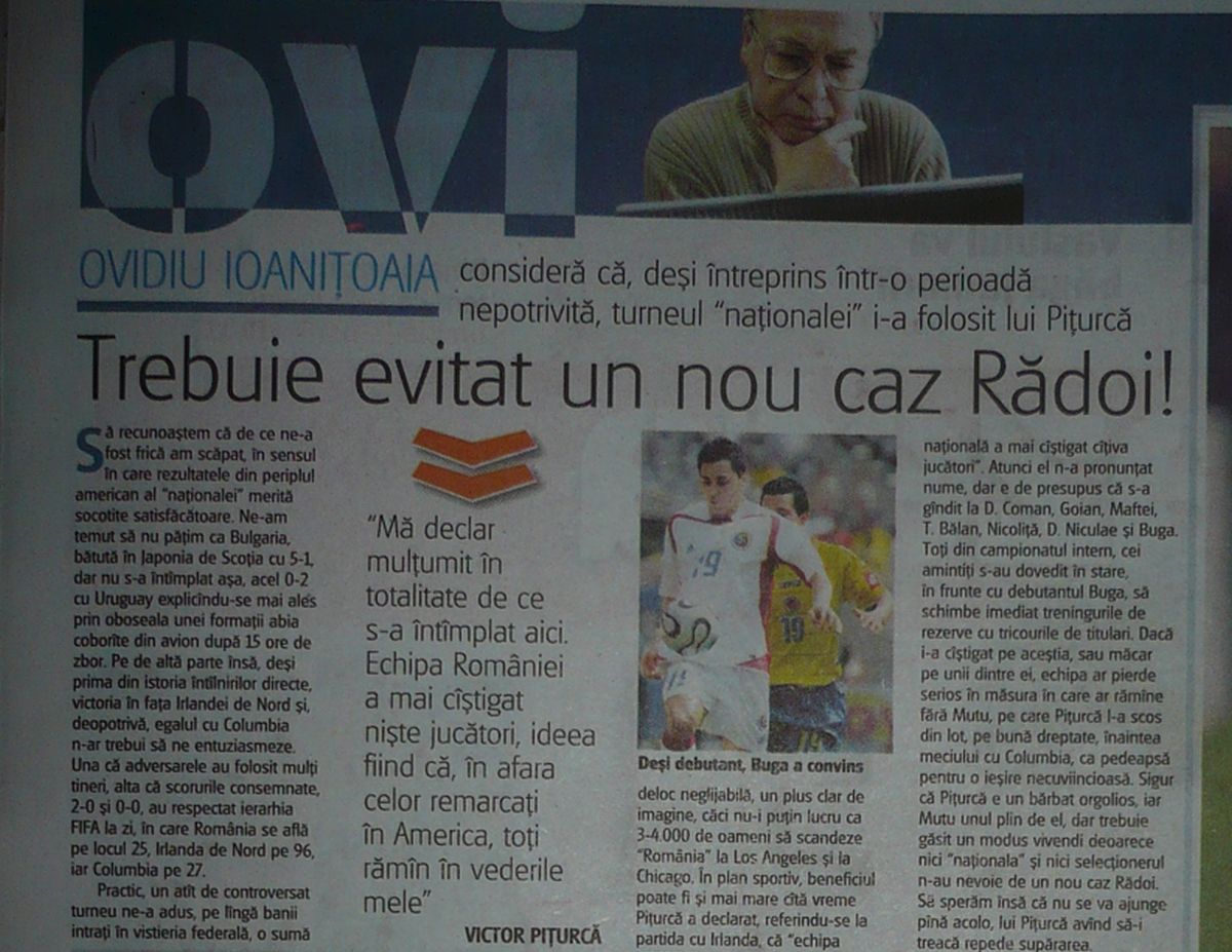 Imagini uitate de timp de la amicalul Columbia - România din 2006