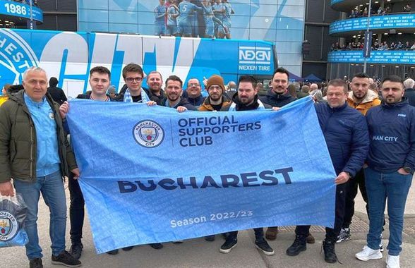 Manchester City are fan club oficial în România: „Suntem 102 membri, mergem pe Etihad și în deplasări!”