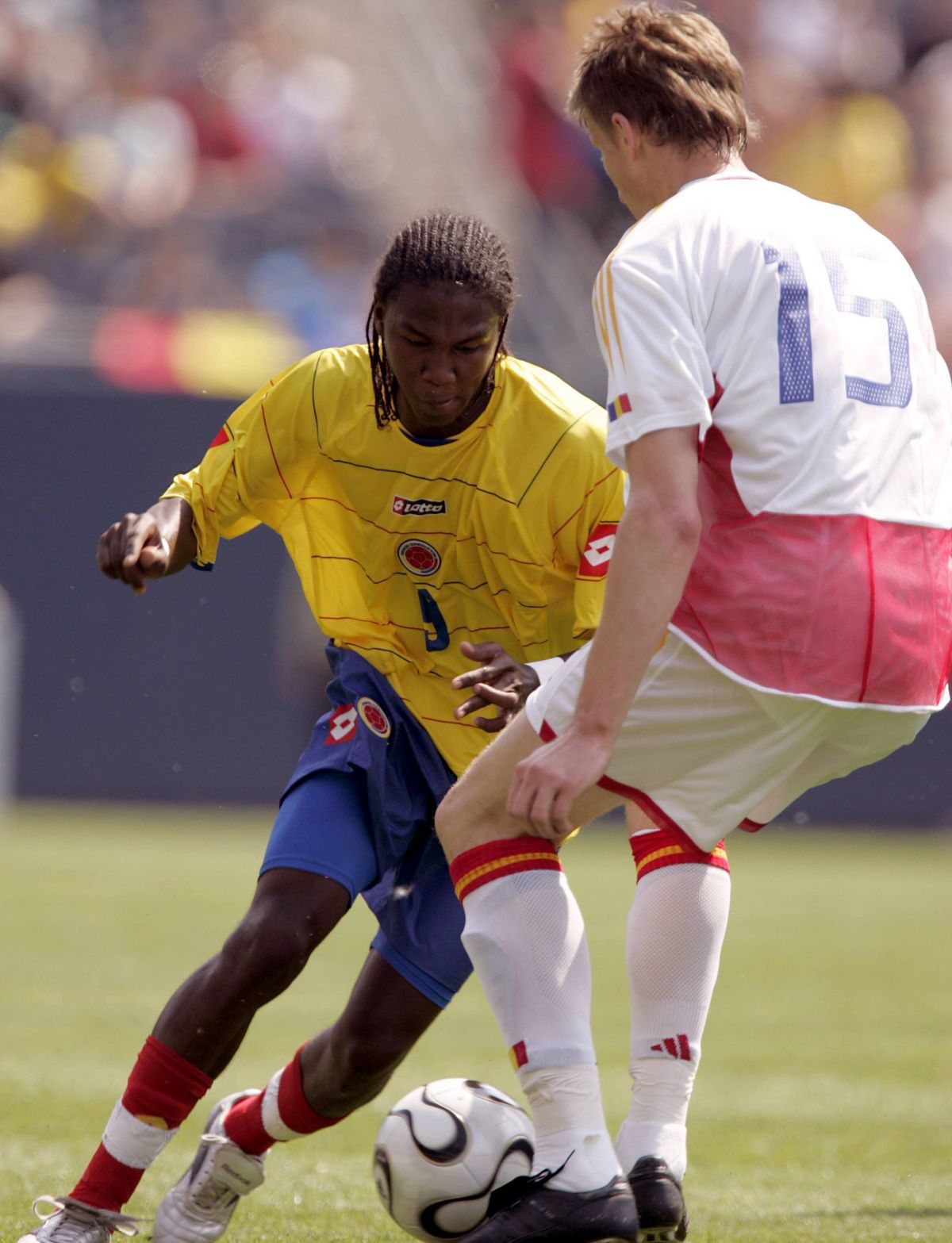 Imagini uitate de timp de la amicalul Columbia - România din 2006