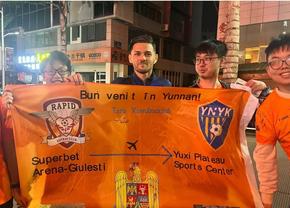 Surpriză pentru Alex Ioniță în China! » Ce mesaj i-au pregătit fanii