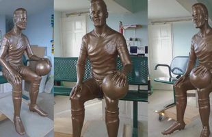 De patru ani nu-i găsesc loc statuii unui mare golgheter englez! Reacția președintelui echipei lui Radu Drăgușin: „Lucrarea este oribilă”