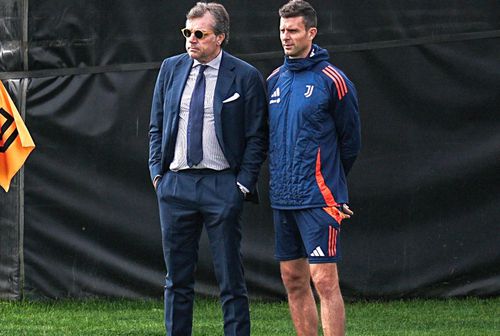 Thiago Motta, alături de Cristiano Giuntoli/ foto Imago Images