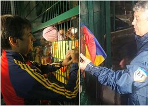 Imagini în oglindă la 14 ani distanță » Același gard, alt selecționer: Mircea Lucescu le-a făcut pe plac fanilor, care au primit cadouri