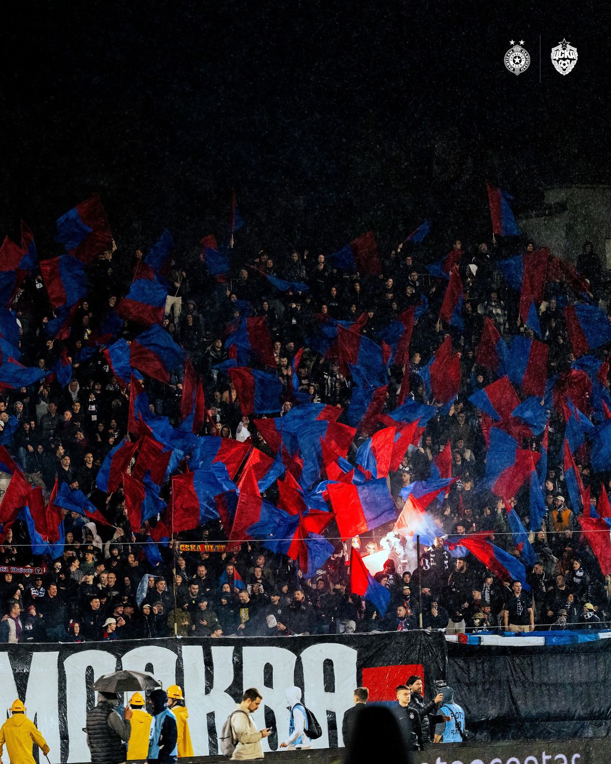 „Serbia și Rusia!” » Amical șocant la Belgrad, între Partizan și CSKA Moscova! Ce s-a întâmplat pe străzi + câți oameni au asistat la meci