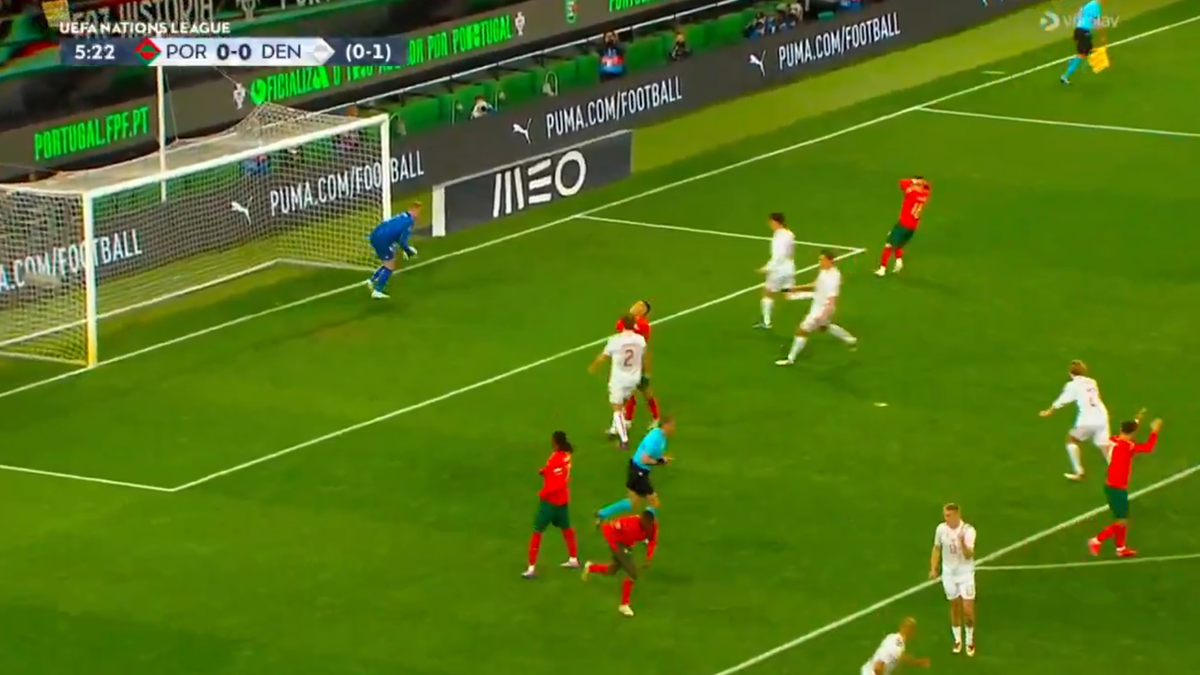 Penalty-ul ratat de Cristiano Ronaldo în meciul Portugalia - Danemarca