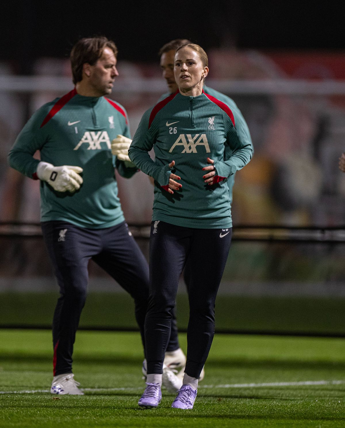 Natasha Dowie, în meciul pentru legendele lui Liverpool