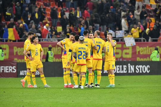 Mihai Popescu, Moruțan, Șut, Mitriță, Burcă, Niță, Alibec, Bancu,  România - Bosnia/ foto: Cristi Preda (GSP)