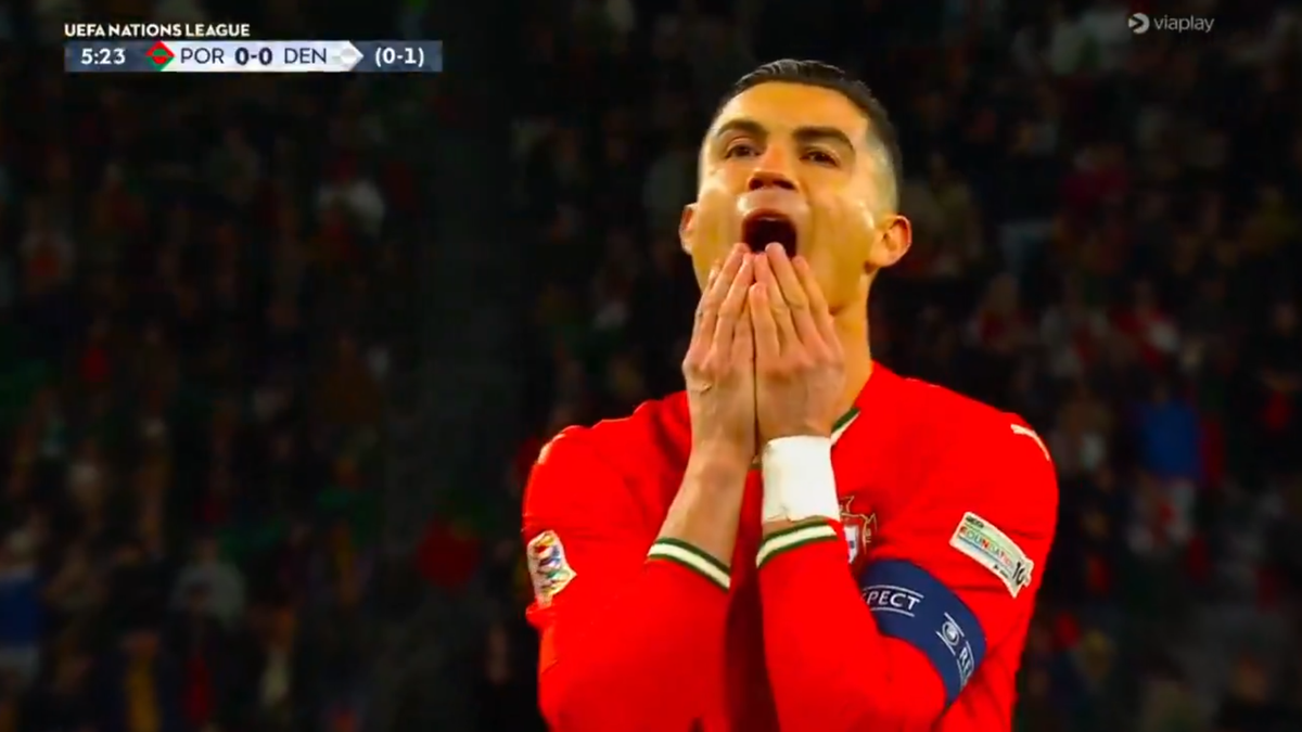 Penalty-ul ratat de Cristiano Ronaldo în meciul Portugalia - Danemarca