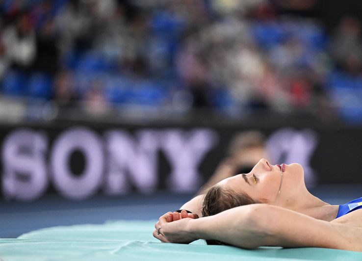 Yaroslava Mahuchikh concetrându-se  FOTO Imago Images