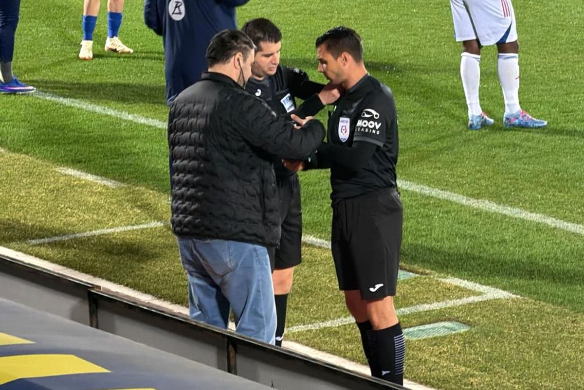 Moment rar în Unirea Slobozia - Oțelul Galați! Arbitrul a avut nevoie de schimbare