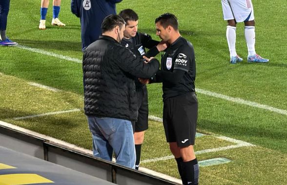 Moment rar în Unirea Slobozia - Oțelul Galați! Arbitrul a avut nevoie de schimbare