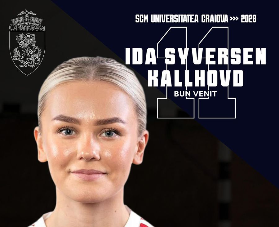 Ida Syversen Kallhovd, noul transfer de la SCM Craiova // foto: Facebook Transfer din Norvegia la fosta câștigătoare de Cupă EHF » A semnat în România jucătoarea cu 126 de goluri în acest sezon