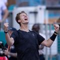 Sebastian Korda sărbătorind victoria în fața lui Carlos Alcaraz la Miami Foto: Imago Images