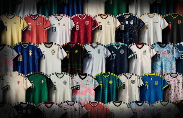 adidas readuce emblema Trefoil pe scena FIFA World Cup pentru prima dată în 36 de ani, odată cu lansarea tricourilor de deplasare