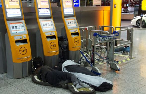 „The Terminal” reloaded » Blocați în aeroport, 3 fotbaliști dorm pe jos și mănâncă de două ori pe zi!