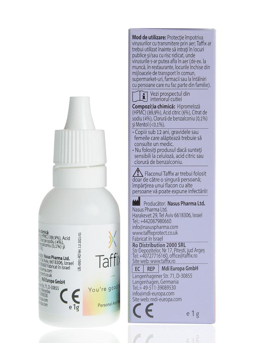 TAFFIX, spray-ul nazal care ne ferește de tulpinile agresive ale SARS-CoV-2