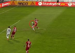 Greșeală majoră în Gaz Metan - Dinamo! Arbitrul n-a văzut un penalty EVIDENT