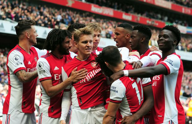 Arsenal se impune în derby-ul cu Manchester United și se distanțează în Premier League » Șanse mici pentru United să mai prindă un loc în top 4