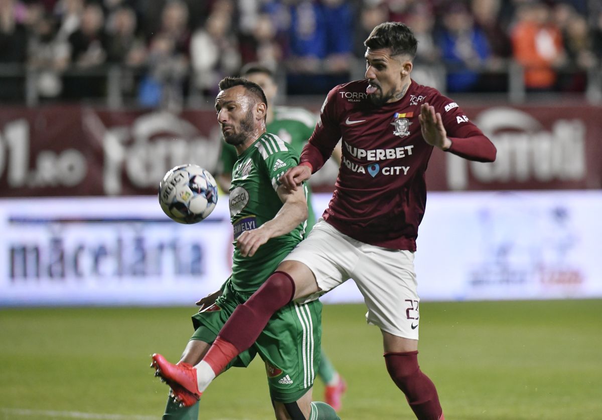 7/7 cu Mutu! Rareș Ilie, cu un gol de excepție, a decis Rapid - Sepsi » Clasamentul din play-out