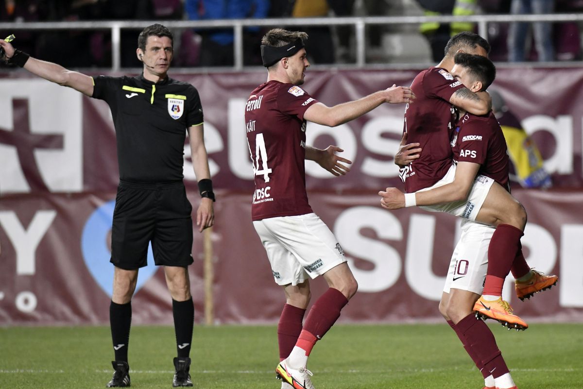 7/7 cu Mutu! Rareș Ilie, cu un gol de excepție, a decis Rapid - Sepsi » Clasamentul din play-out