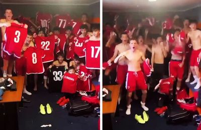 Atmosferă ca-n PCH! Dinamoviștii mici au făcut spectacol în vestiar, după victoria din Liga Elitelor: „Vor da totul pentru ca visul lor să devină realitate”