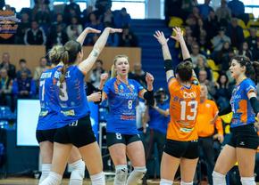 CSM Târgovişte și Alba Blaj vor lupta pentru trofeul Diviziei A1 la volei feminin