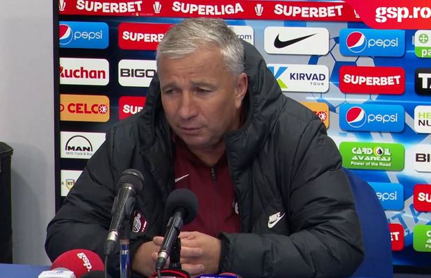 Dan Petrescu s-a văitat de subțirimea lotului, a criticat arbitrajul, dar a făcut și o remarcă neașteptată: „Înseamnă că eu sunt problema”