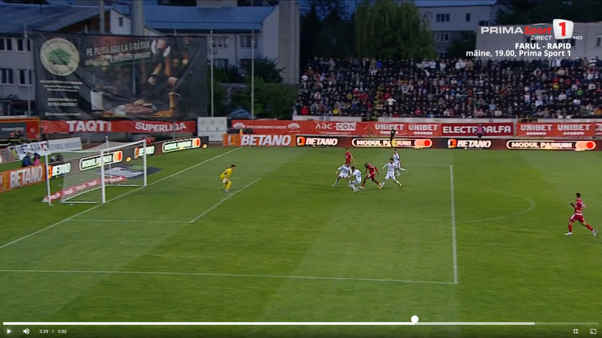 offside la golul lui Selmani în Botoșani - Dinamo