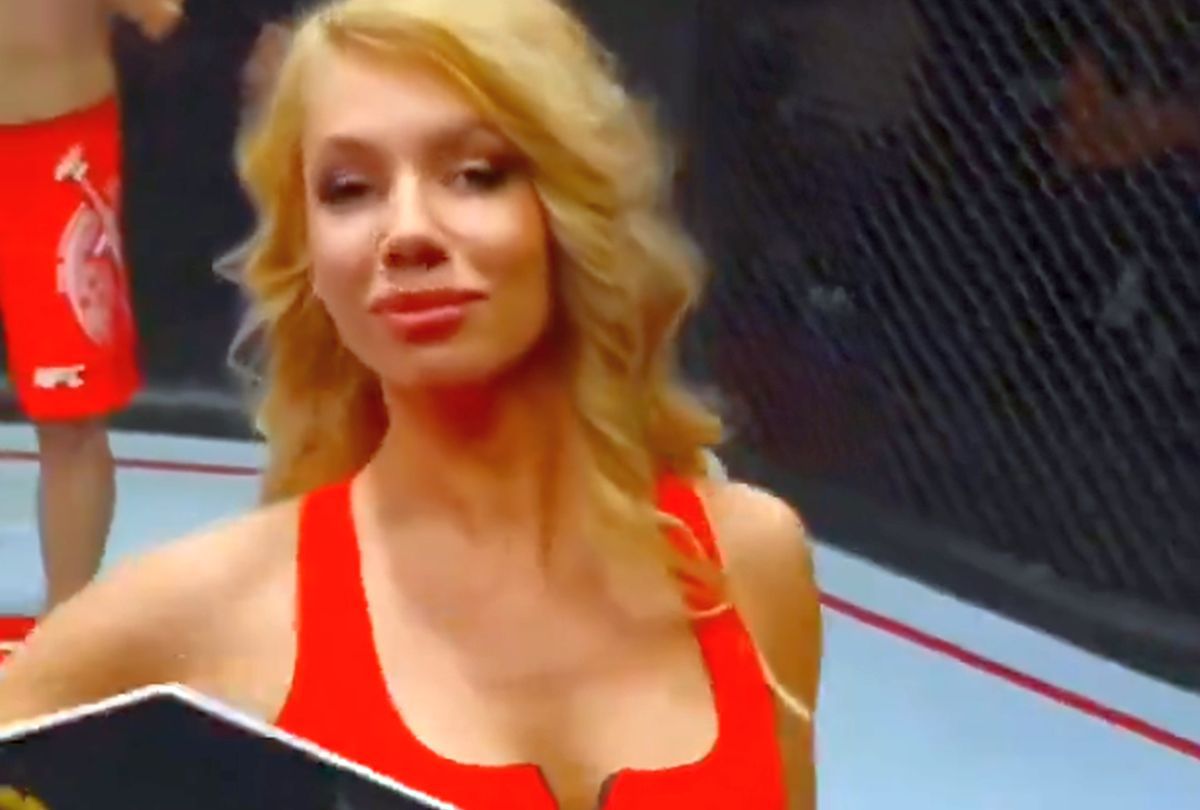 Bătut de fani și suspendat pe viață, luptătorul de MMA care a lovit o „ring girl” vine cu explicații: „Am un mesaj pentru Maria”