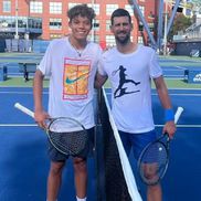 Darwin Blanch, alături de idolul Novak Djokovic / Sursă foto: Instagram@blanchdarwin