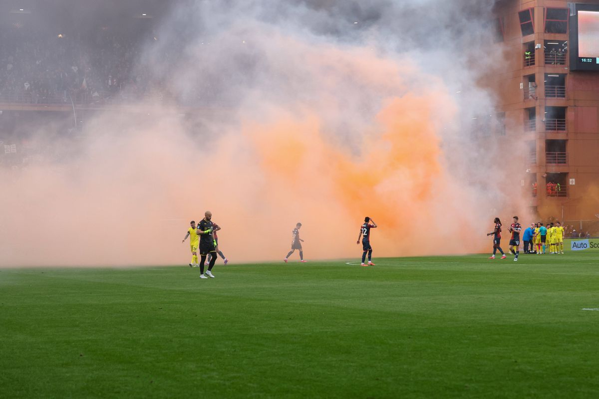 Genoa - Lazio, incidente în startul partidei // 23.04.2025