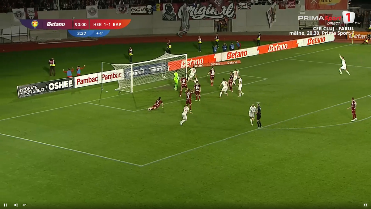 Nebunie în prelungiri la Hermannstadt - Rapid