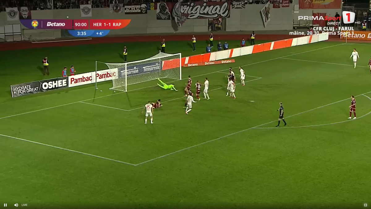 Nebunie în prelungiri la Hermannstadt - Rapid