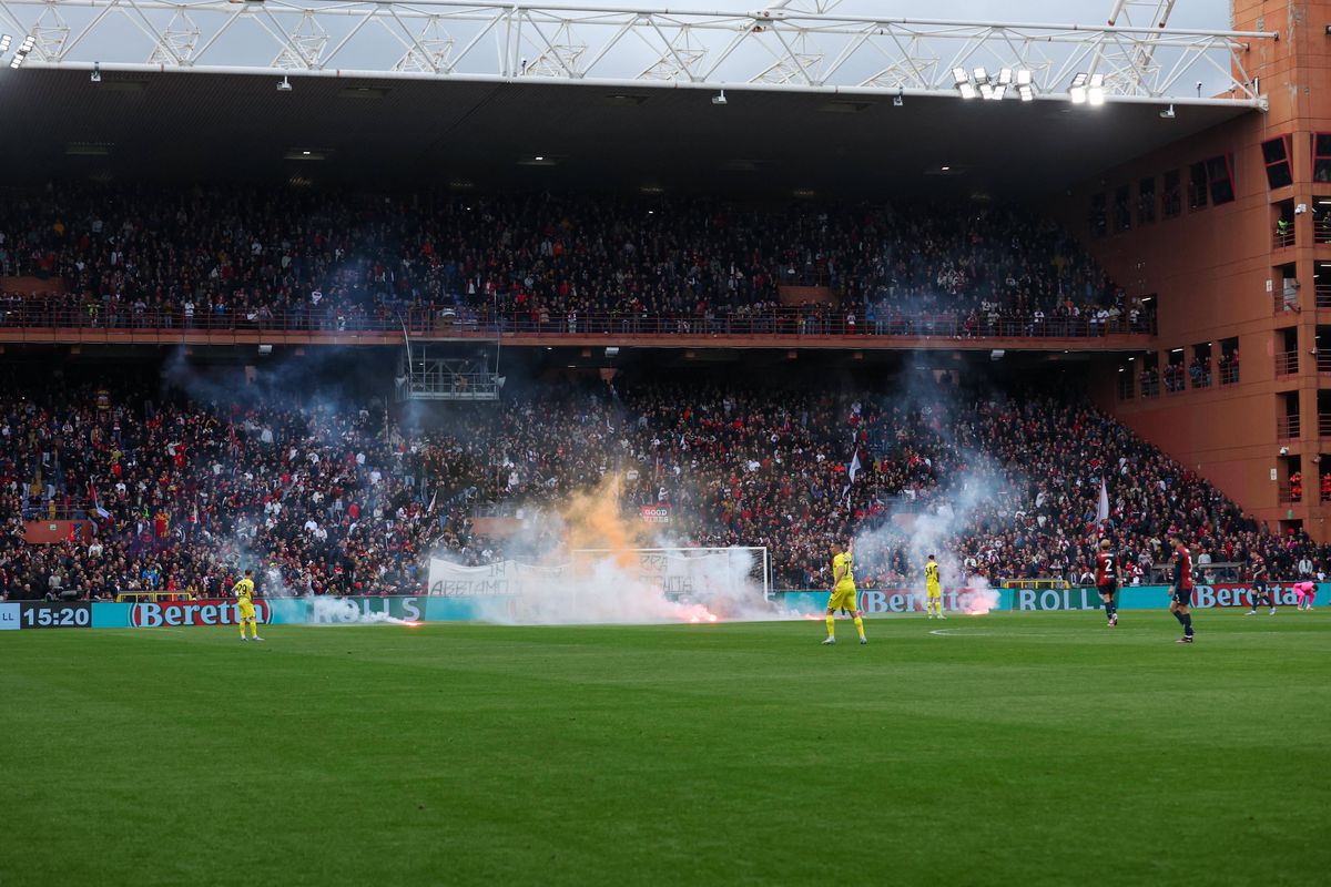 Genoa - Lazio, incidente în startul partidei // 23.04.2025