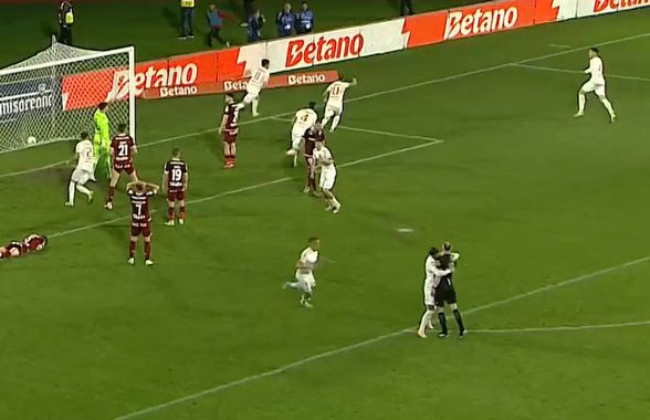 Hermannstadt - Rapid 2-1. Așa ceva nu s-a mai văzut! Ce a făcut jucătorul lui Măldărășanu, după golul decisiv din prelungiri