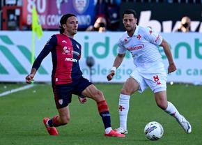 Cu Răzvan Marin și Florinel Coman pe teren în final de meci, Cagliari a pierdut cu Fiorentina