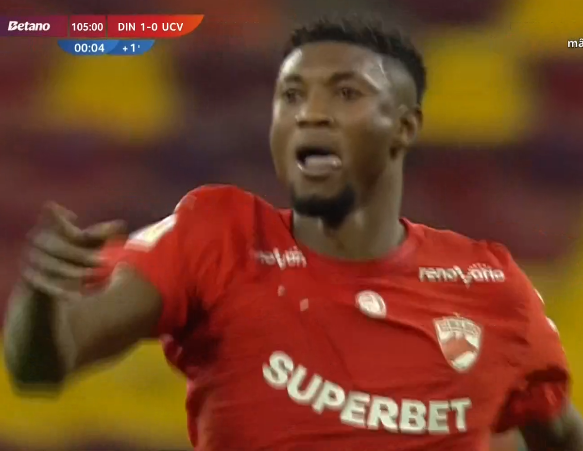 Kennedy Boateng a marcat în semifinala Cupei României și a sprintat tot terenul să se bucure cu fanii