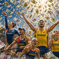 Sportul românesc are parte de finanțări consistente pe multiple canale, deși oamenii din sistem se plâng de lipsa fondurilor. Foto: imagine generată prin AI