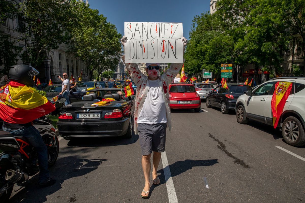 Protest coronavirus Spania