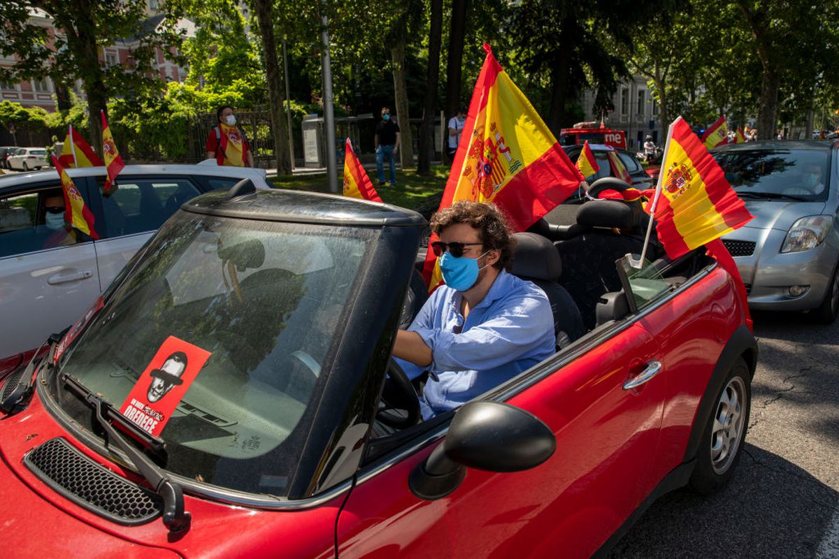 Protest coronavirus Spania