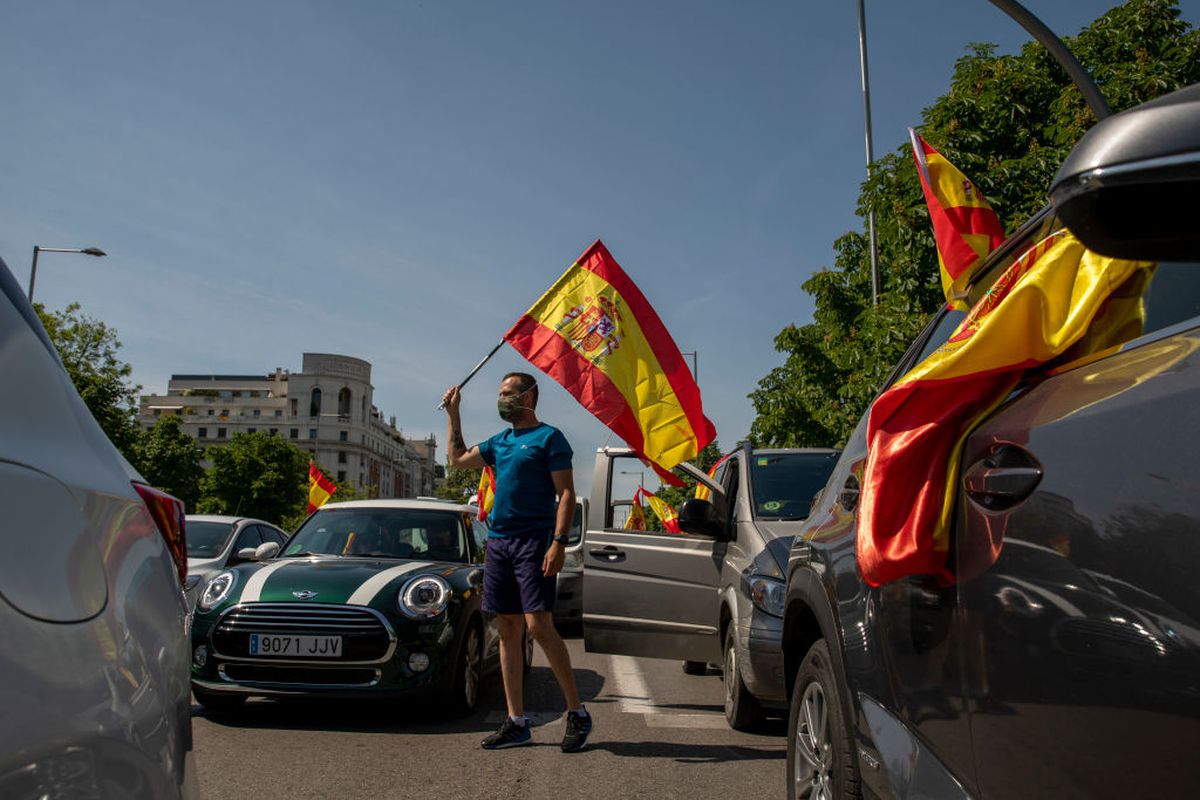 Protest coronavirus Spania